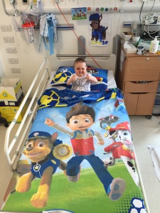 New bedding sent to him. He LOVES it!!!